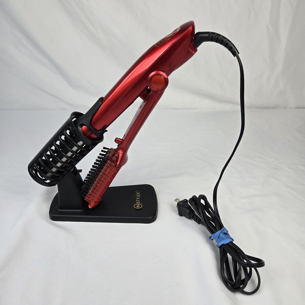 InStyler IS1001.1-19 Rotating Red Hot Iron Hair Curling 3/4" Barrel w/ Stand